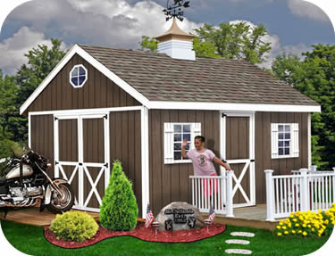 Best Barns Easton 16x12 Wood Storage Shed Kit