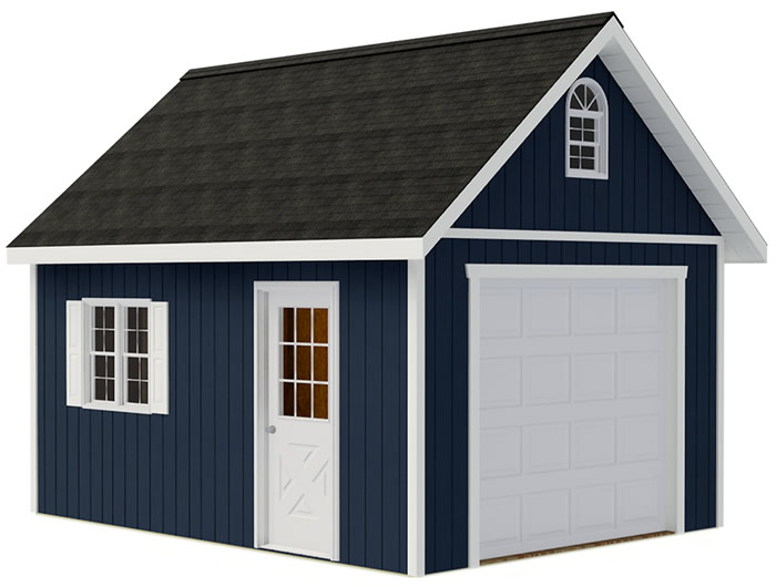 Best Barns Glenwood 12x16 Wood Storage Garage Kit
