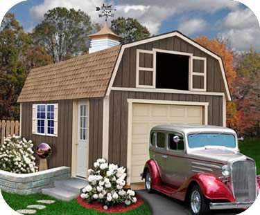 wood garage  storage