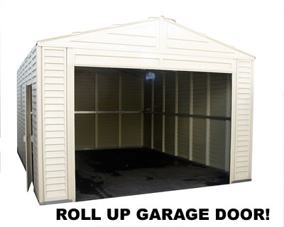 DuraMax Sheds 13'W x 18'D Vinyl Storage Garage / Barn Kit (model 02015 ...