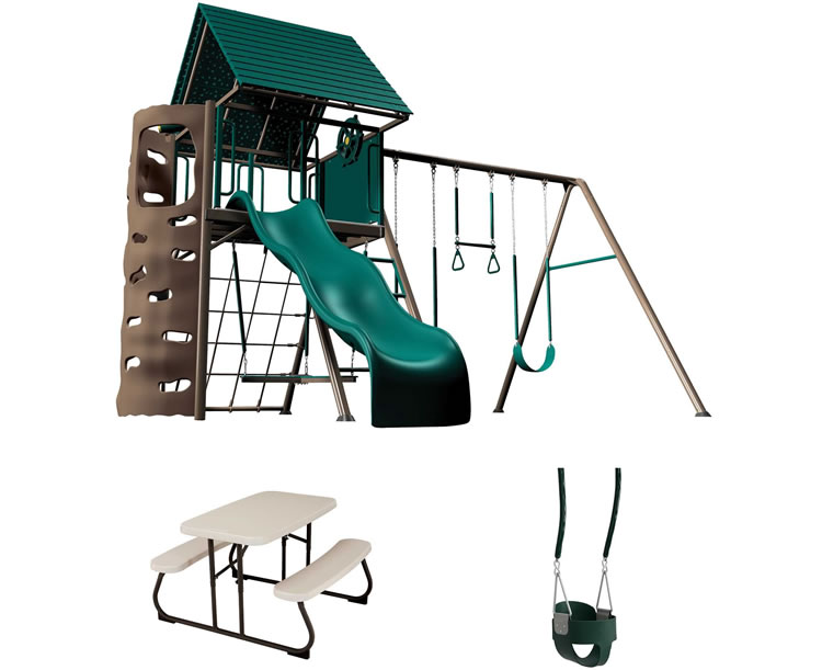 Lifetime A-Frame Playset w/ Toddler Swing & Table