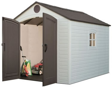 ... sheds 8x10 plastic outdoor storage shed kit new from lifetime sheds