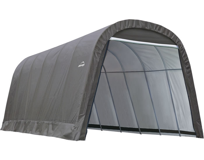 Shelter Logic 12x24x10 Round Style Shelter Kit - Grey