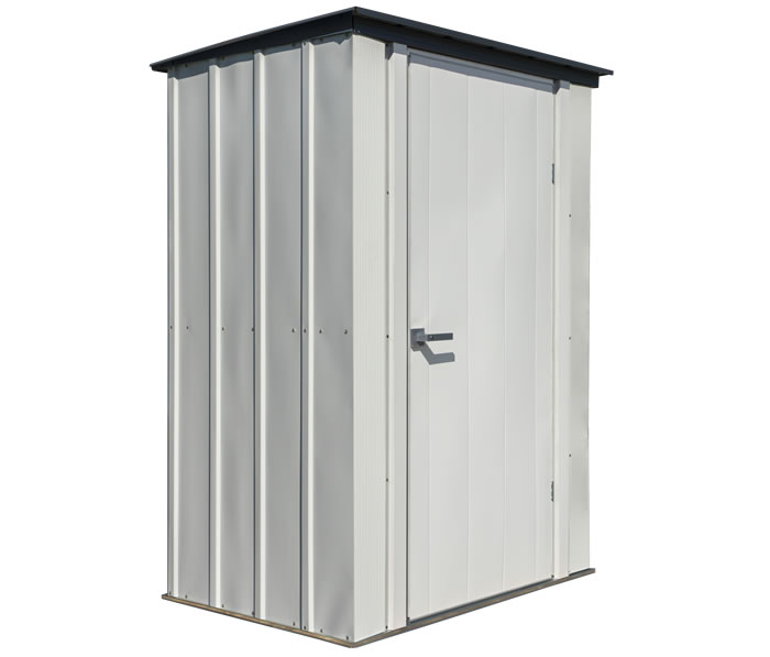 Arrow 4x3 Spacemaker Patio Shed Kit - Gray