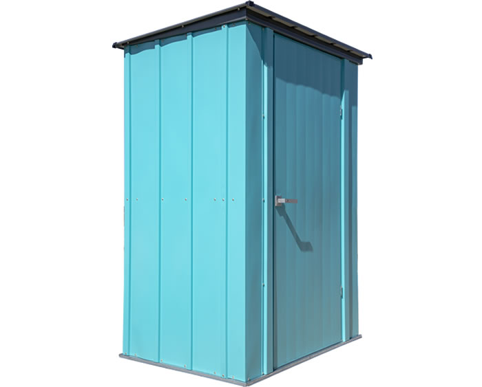 Arrow 4x3 Spacemaker Patio Shed Kit - Teal