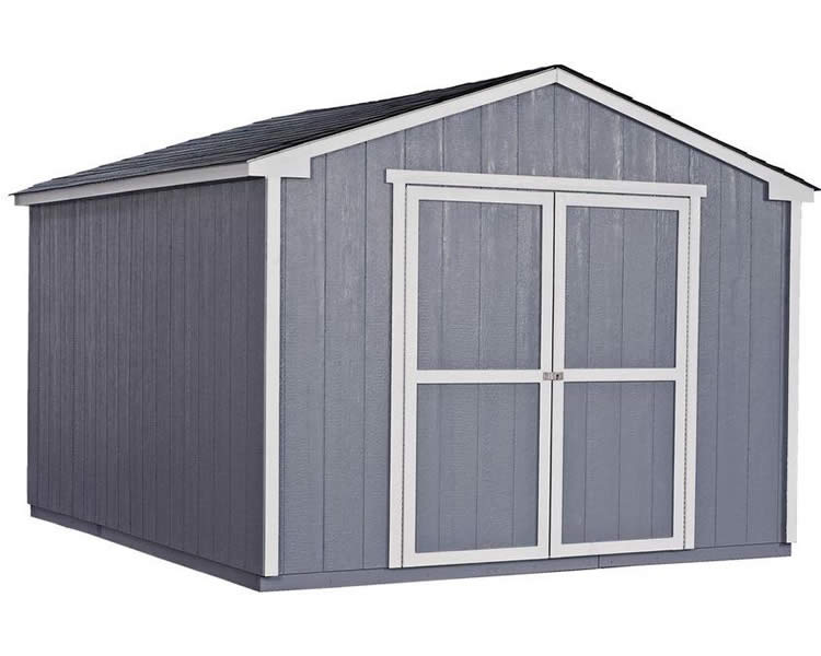 Handy Home Cumberland 10x12 Wood Shed Kit w/ Floor