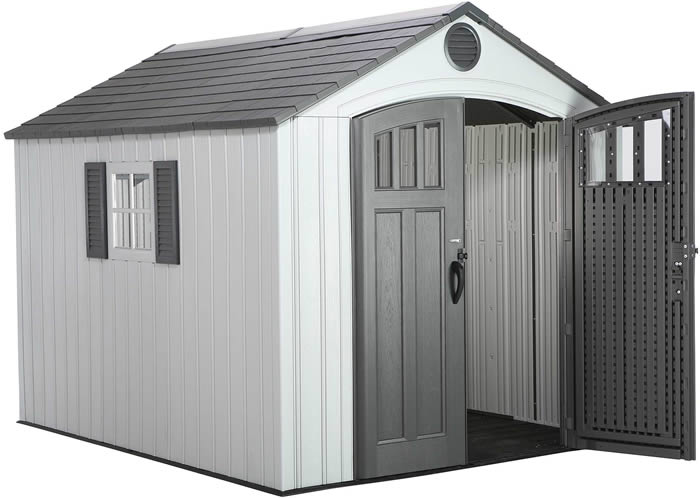 Lifetime 8x10 Outdoor Storage Shed Kit w/ Vertical Siding