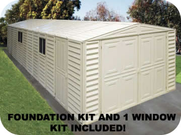 DuraMax Sheds Vinyl Garage 10x23 w/ Floor