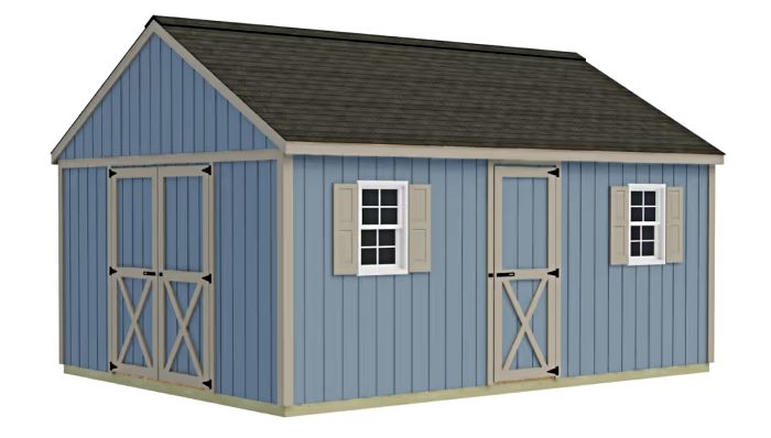 Crafter's Connection 12x16 Pre-Cut Shed w/ Barn Doors & Walk-In Crafter's Connection 12x16 Pre-Cut Shed w/ Barn Doors & Walk-In
