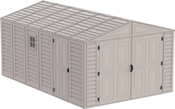 DuraMax Sheds Vinyl Garage 10x15 w/ Foundation Kit DuraMax Sheds Vinyl Garage 10x15 w/ Foundation Kit