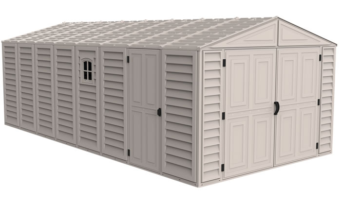DuraMax Sheds Vinyl Garage 10x20.5 w/ Foundation Kit DuraMax Sheds Vinyl Garage 10x20.5 w/ Foundation Kit