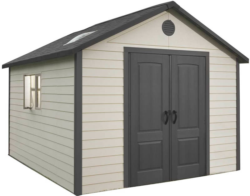 Lifetime 11x16 Plastic Outdoor Storage Shed w/ Floor Lifetime 11x16 Plastic Outdoor Storage Shed w/ Floor
