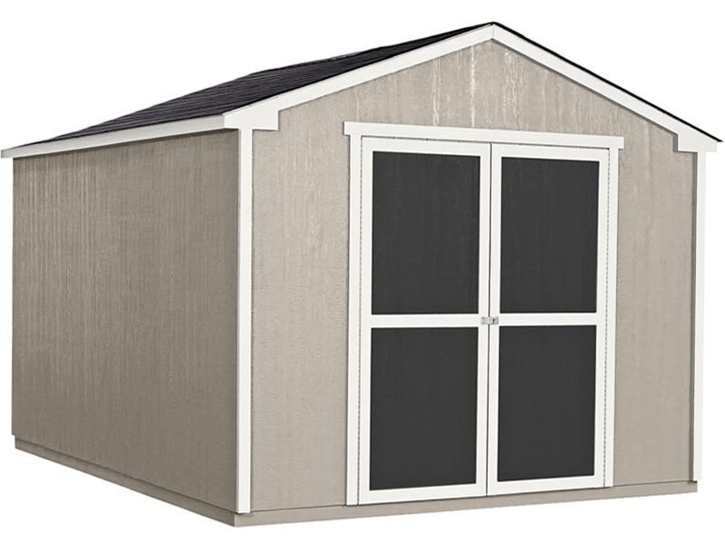 Handy Home Cumberland 10x16 Wood Storage Shed Kit Handy Home Cumberland 10x16 Wood Storage Shed Kit