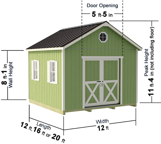 Storage Shed Plans 12X12