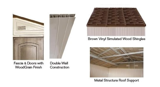 DuraMax Westchester Shed Features DuraMax Westchester Shed Features