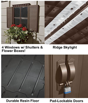 Suncast 10x12 Shed model A01B37C03 Accessories