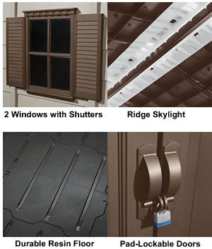 Suncast 8x8 Shed model A01B02 Accessories