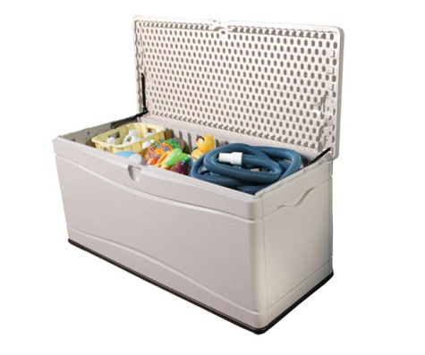 ... sheds 130 gallon plastic deck storage box our lifetime sheds 130