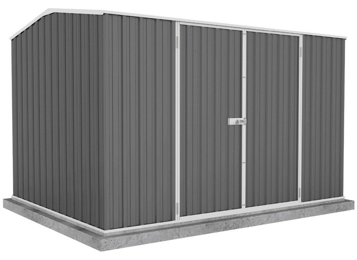 Absco Premier 10x7 Metal Storage Shed - Woodland Gray
