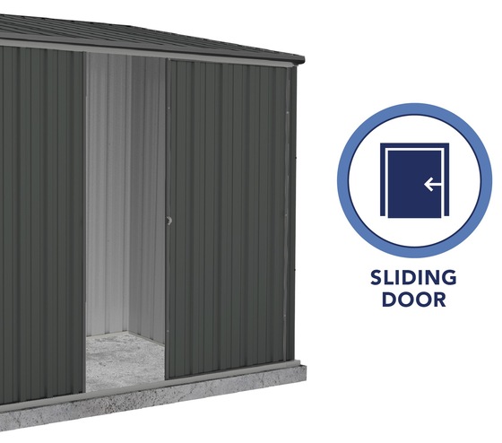 It also comes with single wide door for easy access and easy storage!
