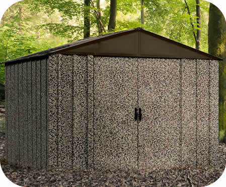 Arrow 10x8 Camo Galvanized Steel Shed Kit