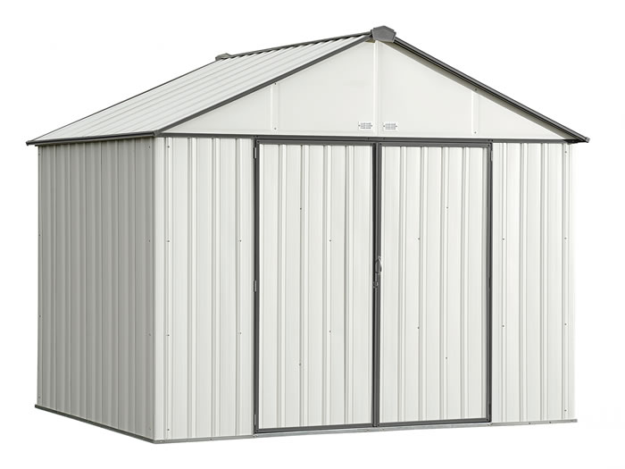 Arrow 10x8 Ezee Storage Shed Kit - Cream & Charcoal