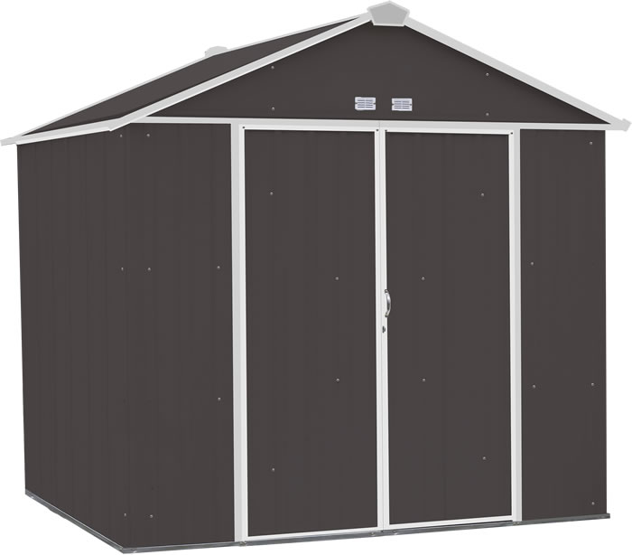 Arrow 8x7 Ezee Storage Shed Kit - Charcoal & Cream