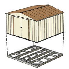 Arrow Sheds Foundation Base Kit 8x8, 10x8 or 10x9 (FDN109)