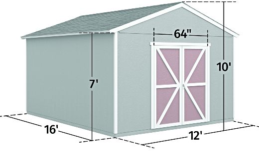 Handy Home Astoria 12x16 Measurements