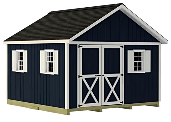 Introducing the Best Barns 12x12 Shed Kit from Backyard Basecamp Series with Offset Type of Gable Door