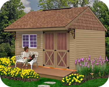 Verana: Wood storage shed siding