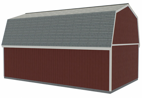 Crafted Colossal Wood Shed with Man Door and Dormers