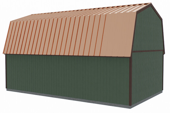 Crafted Colossal Wood Shed with Man Door and Dormers