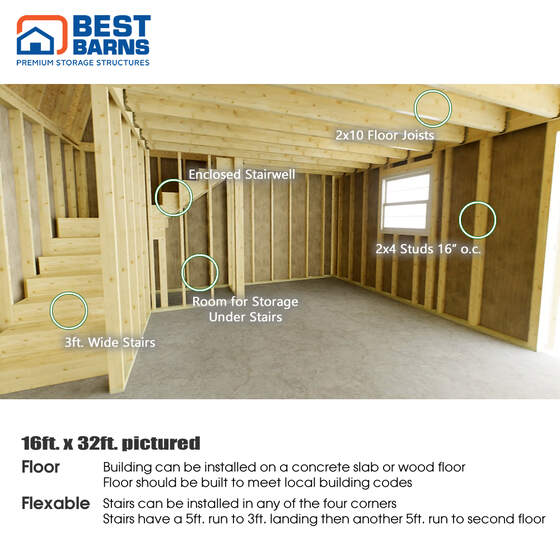 Crafted Colossal Wood Shed with Transom Door and Dormers