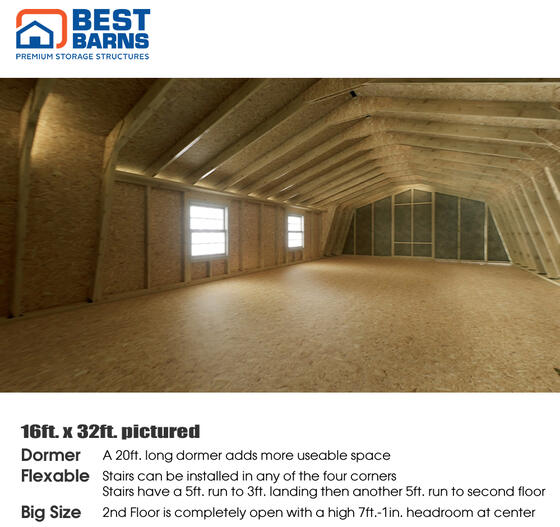 Crafted Colossal Wood Shed with Man Door and Dormers