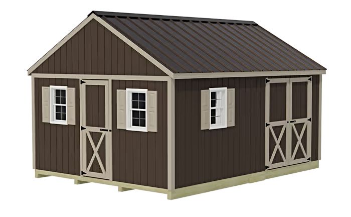 Crafter's Connection 12x16 Pre-Cut Shed- Offset Barn & Walk-In