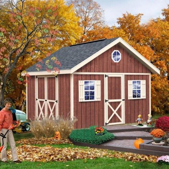 Design your ideal space with the Crafter's Connection 12x16 Shed Kit - FREE Nationwide Delivery & Shipping Included!