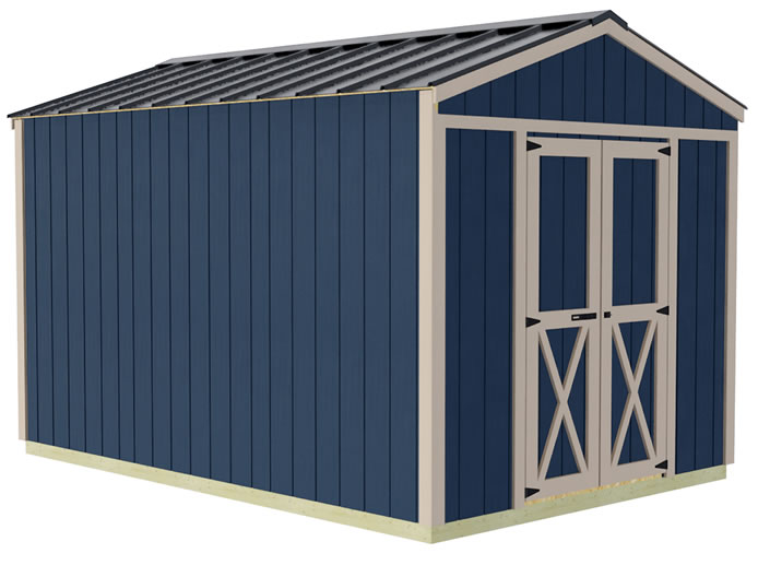 Danbury 8x12 Wood Storage Shed Kit (danbury_812)