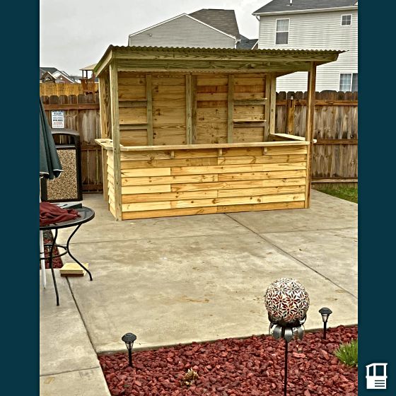 Premium Pressure-Treated Lumber: Crafted with top-tier wood resistant to rot, decay, and insect damage.