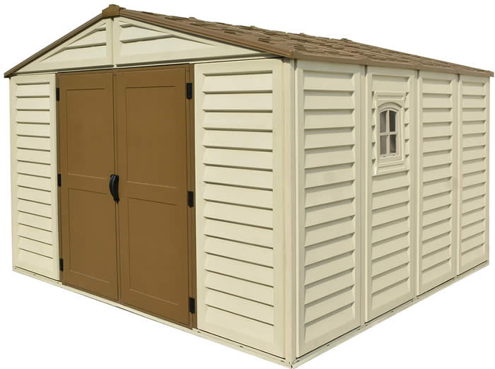 DuraMax 10x10 Woodbridge Plus Shed w/ Foundation Kit