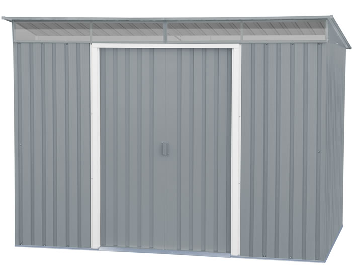 DuraMax 8x6 Pent Roof Metal Shed Kit w/ Skylights