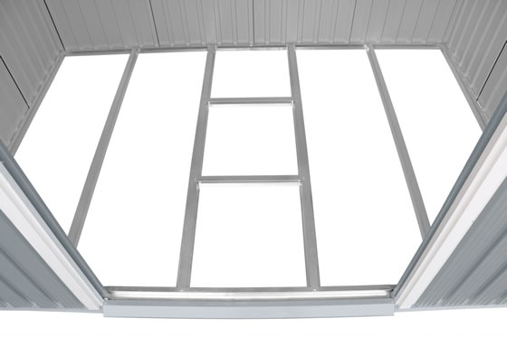 Duramax 8x6 Pent Roof Metal Shed 20552 Optional Foundation Flooring Framing Kit