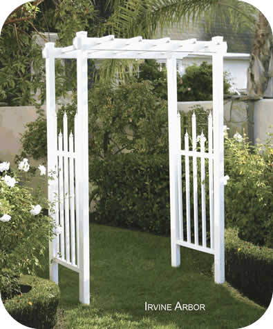 DuraMax Irvine Accent Vinyl Garden Arbor DuraMax Irvine Accent Vinyl Garden Arbor