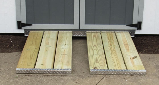 Optional Wood Ramp Kit Available For Purchase