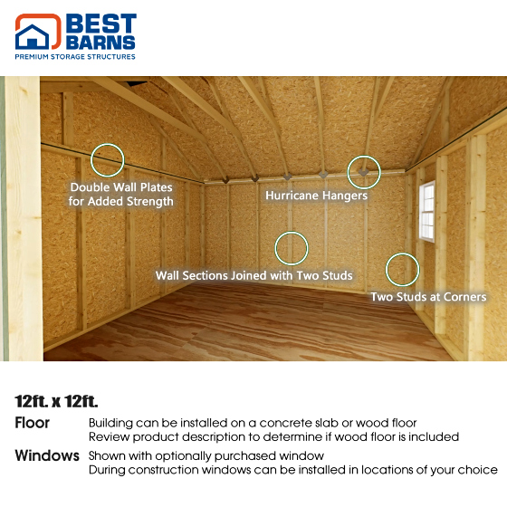 Built Heavy Duty with Hurricane Hangers, Double Wall Plates and Two Studs at Joints