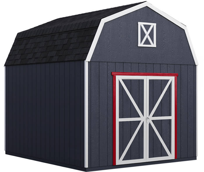 Handy Home Braymore 10x10 Wood Shed Kit w/ Floor