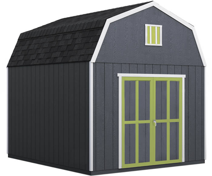 Handy Home Braymore 10x14 Wood Shed Kit w/ Floor