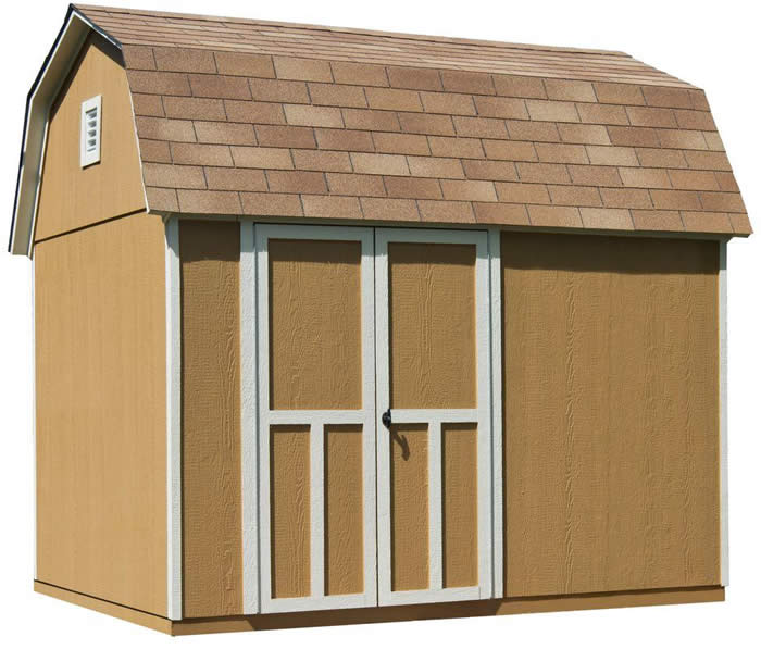 Handy Home Briarwood 10x8 Wood Storage Shed Kit