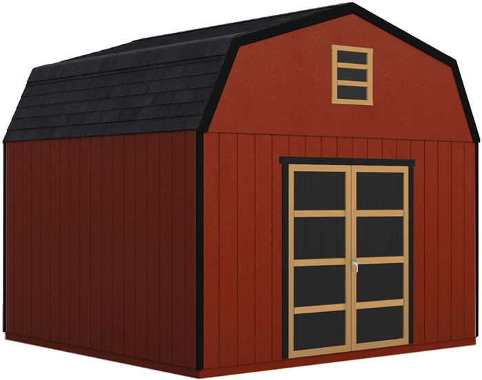 Handy Home Hudson 12x20 Wood Storage Shed Kit