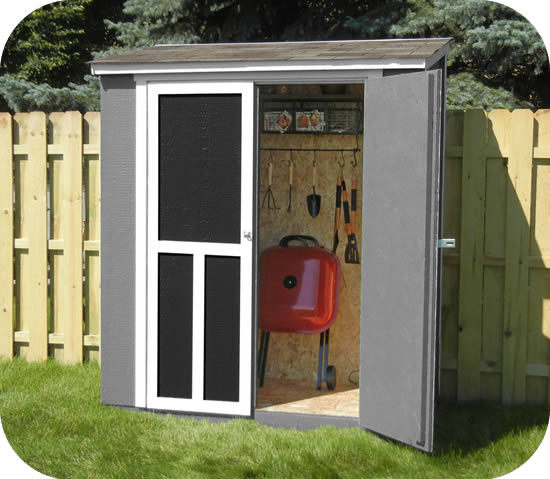 Handy Maumee 6x3 Shed w/ Weatherwood Shingles Handy Maumee 6x3 Shed w/ Weatherwood Shingles